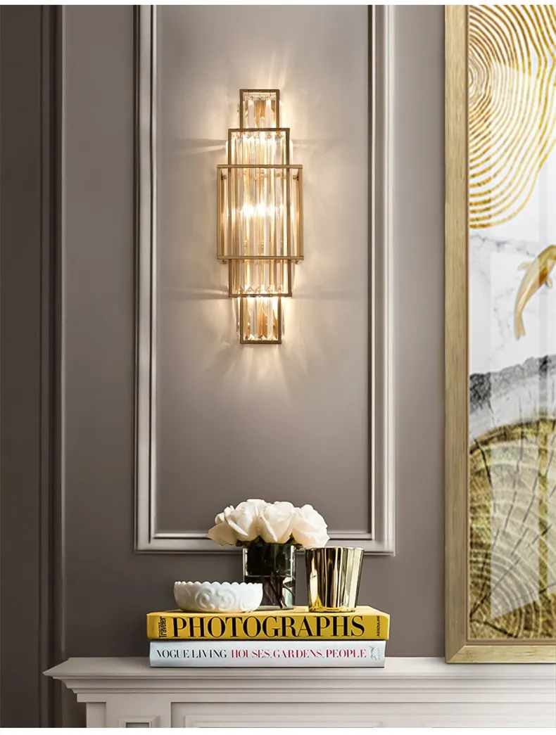 Crystal Core (Gold) Wall Light